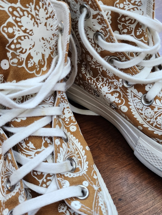 Converse Shoes - Converse Chuck Taylor All Star Platform High Fall Florals Paisley Wheat [8]